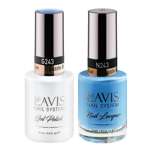 LAVIS 243 Passionate - Gel Polish & Matching Nail Lacquer Duo Set - 0.5oz