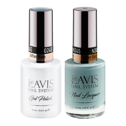 LAVIS 245 Buff - Gel Polish & Matching Nail Lacquer Duo Set - 0.5oz