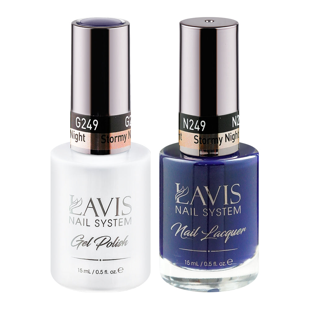 LAVIS 249 Russian Green - Gel Polish & Matching Nail Lacquer Duo Set - 0.5oz