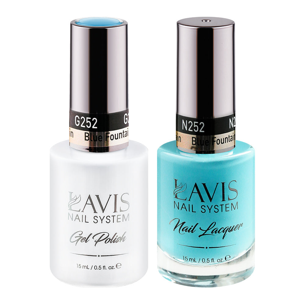 LAVIS 252 Fern Green - Gel Polish & Matching Nail Lacquer Duo Set - 0.5oz