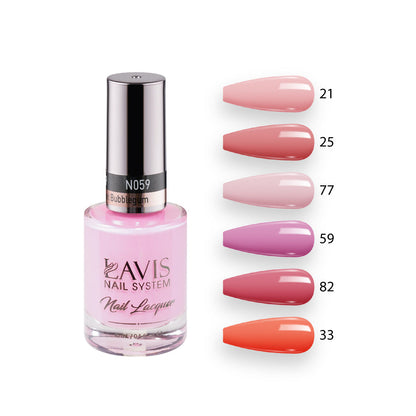 Lavis Healthy Nail Lacquer  Set N6 (6 colors) : 21, 25, 77, 59, 82, 33