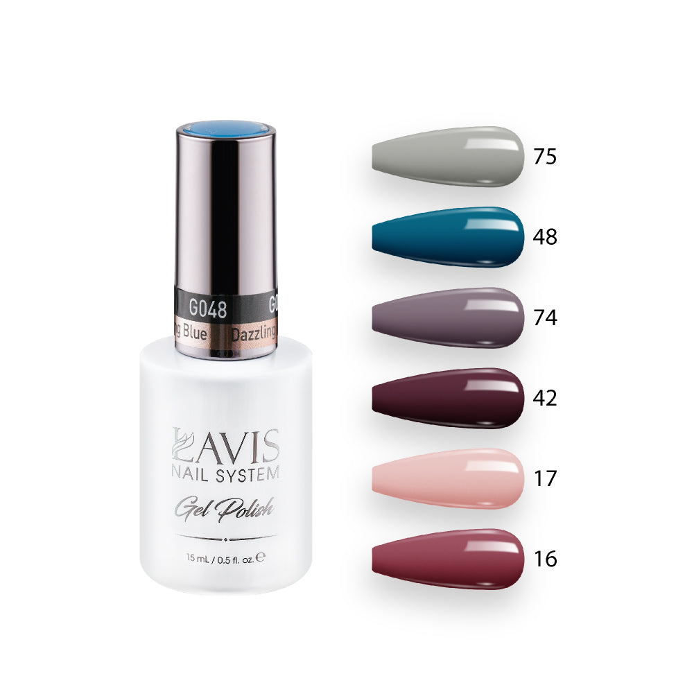 Lavis Healthy Gel Color Set G9 (6 colors) : 75, 48, 74, 42, 17, 16