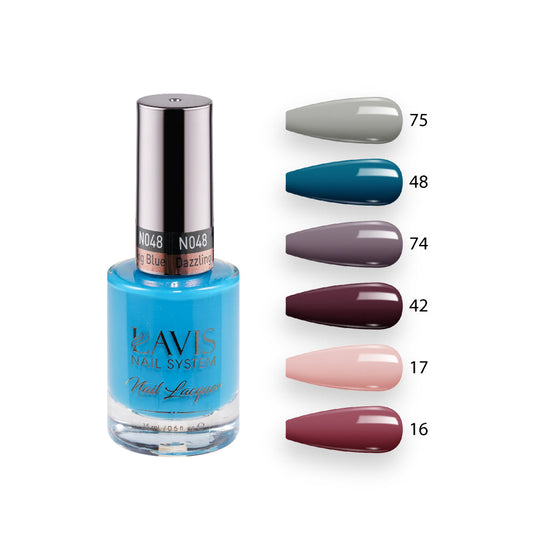 Lavis Healthy Nail Lacquer  Set N9 (6 colors) : 75, 48, 74, 42, 17, 16