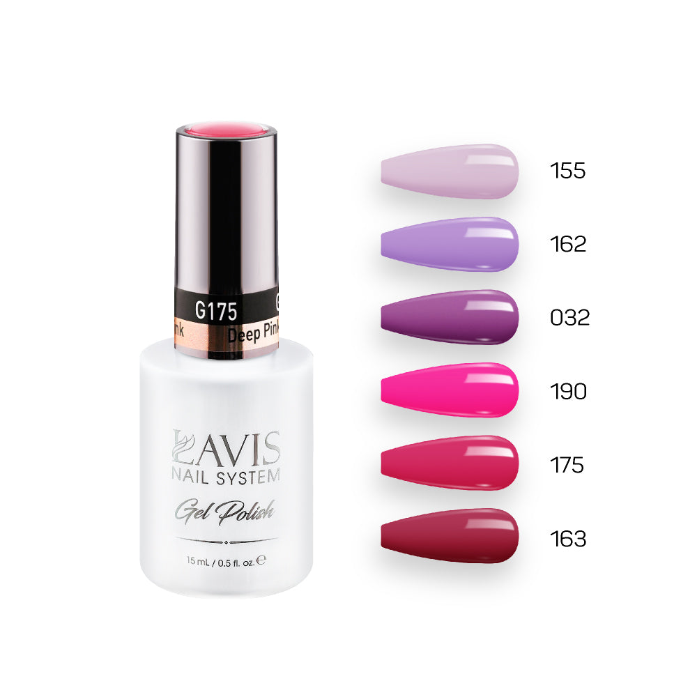 Lavis Gel Color Set G7 (6 colors) : 155, 162, 032, 190, 175, 163