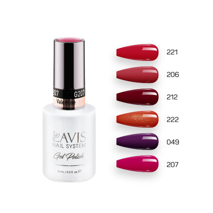 Lavis Gel Color Set G8 (6 colors) : 221, 206, 212, 222, 049, 207