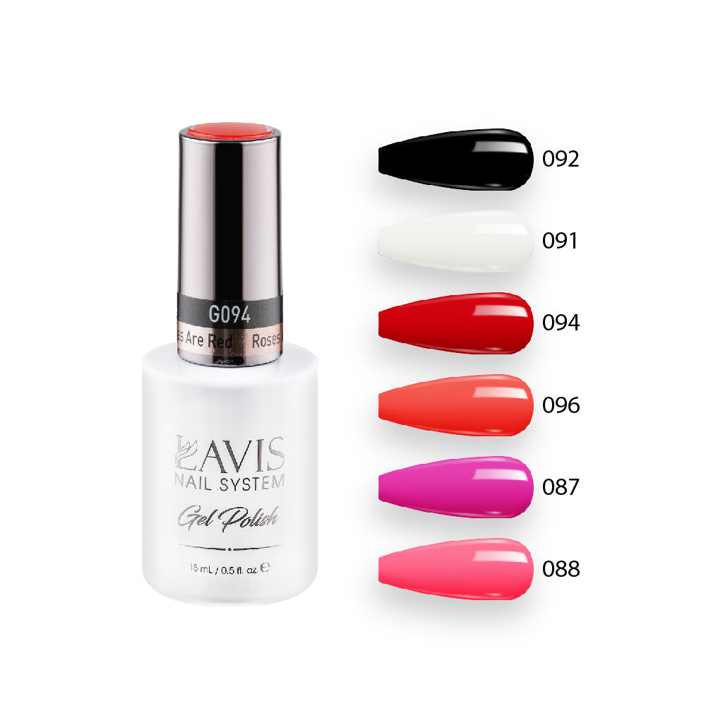 Lavis Healthy Gel Summer Color Set G2 (6 colors) : 088, 087, 091, 092, 094, 096