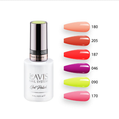 Lavis Gel Summer Color Set G5 (6 colors) : 180, 205, 187, 046, 090, 170