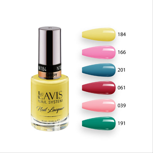 Lavis Healthy Nail Lacquer Summer Set N12 (6 colors) : 184, 166, 201, 061, 039, 191