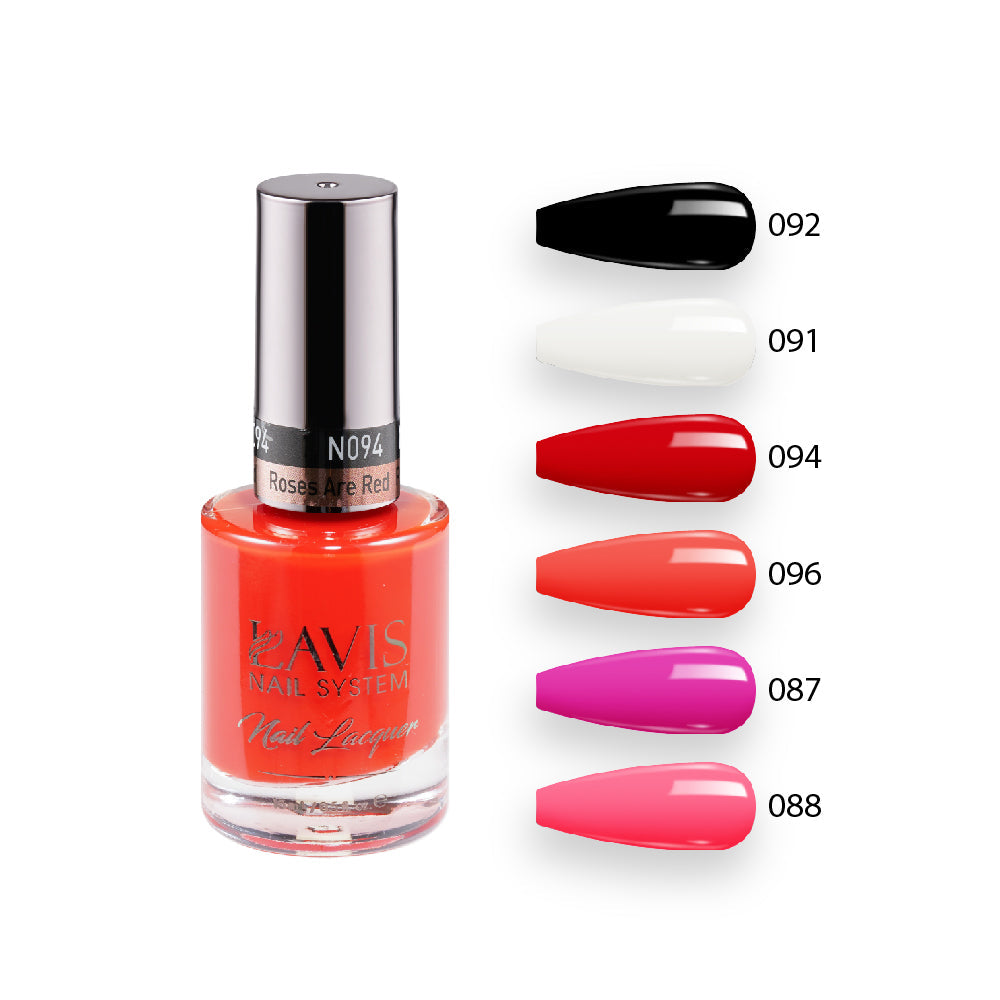 Lavis Healthy Nail Lacquer Summer Set N1 (6 colors) : 088, 087, 091, 092, 094, 096