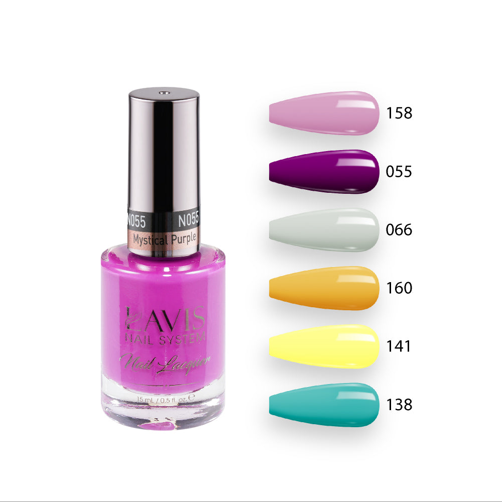 Lavis Healthy Nail Lacquer Summer Set N6 (6 colors) : 158, 055, 066, 160, 141, 138