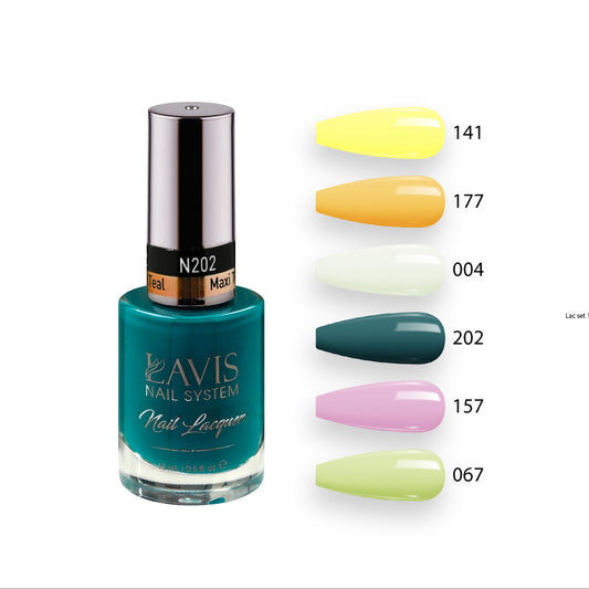 Lavis Healthy Nail Lacquer Summer Set N8 (6 colors) : 141, 177, 004, 202, 157, 067