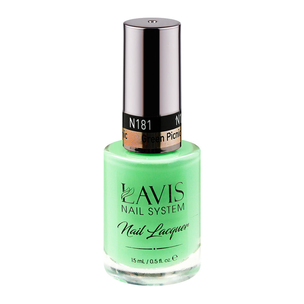 LAVIS 181 Green Picnic - Nail Lacquer 0.5 oz