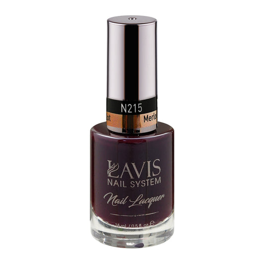 LAVIS 215 Merlot - Nail Lacquer 0.5 oz