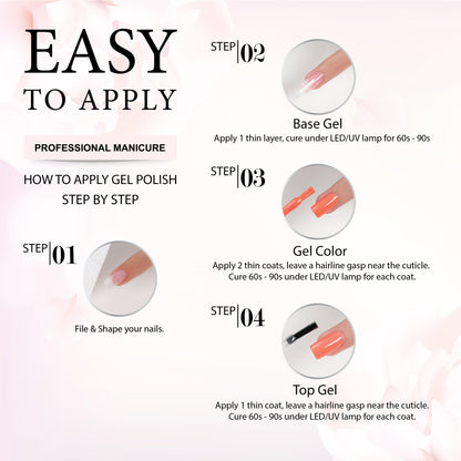 Lavis Holiday Collection: 7 Gel Polishes, 1 Base Gel, 1 Top Gel - WINE OBSESSION - 061; 031; 027; 058; 016; 012; 042 + BT