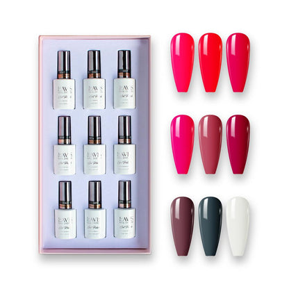 9 Lavis Holiday Gel Nail Polish Collection - WINE OBSESSION - 012; 016; 027; 031; 042; 058; 061; 091; 092