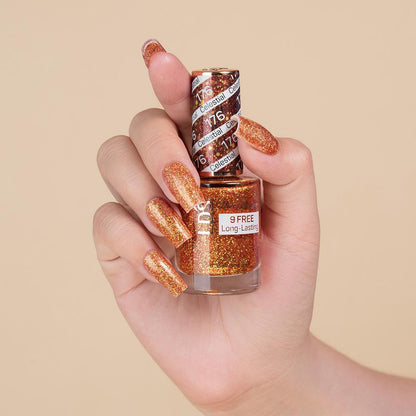 LDS 176 Autumn Russet - LDS Healthy Gel Polish & Matching Nail Lacquer Duo Set - 0.5oz