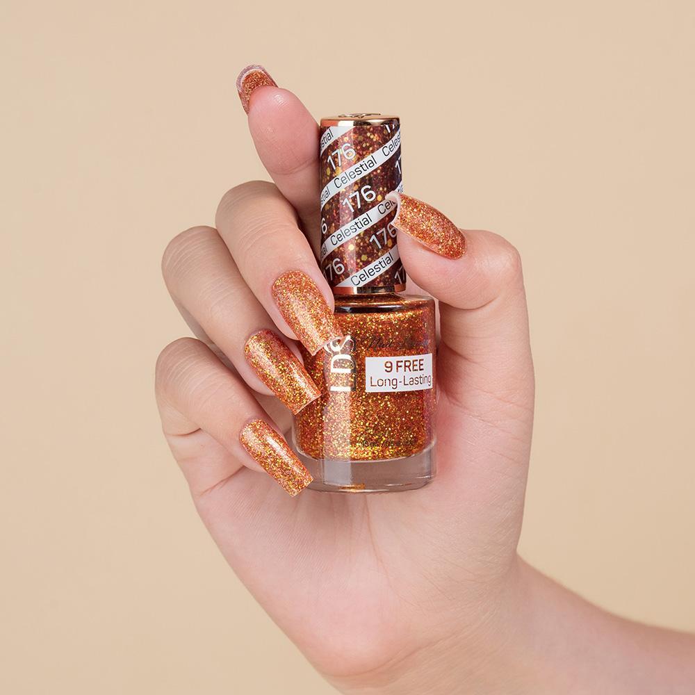 LDS 176 Autumn Russet - LDS Healthy Gel Polish & Matching Nail Lacquer Duo Set - 0.5oz