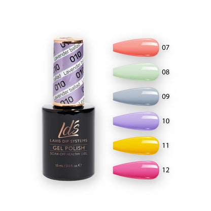 LDS Healthy Gel Color Set (6 colors) : 7 to 12