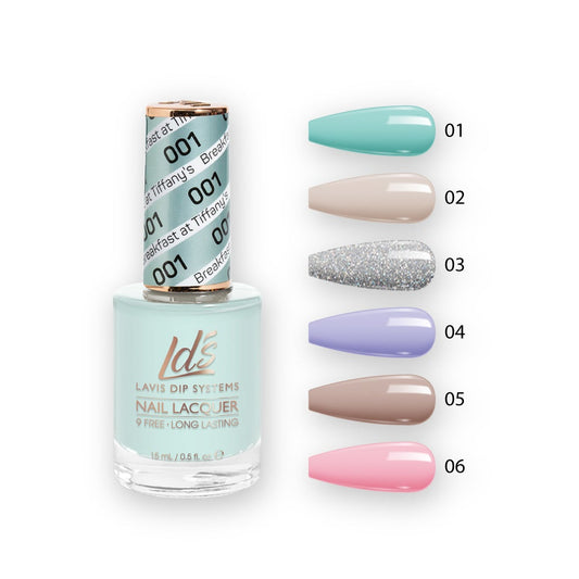 LDS Healthy Nail Lacquer  Set (6 colors) : 1 to 6