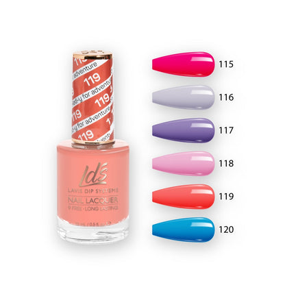 LDS Healthy Nail Lacquer  Set (6 colors) : 115 to 120