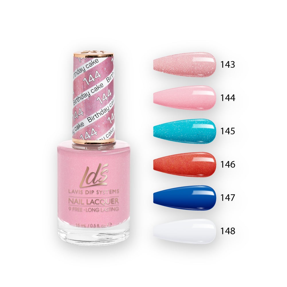 LDS Healthy Nail Lacquer  Set (6 colors) : 143 to 148