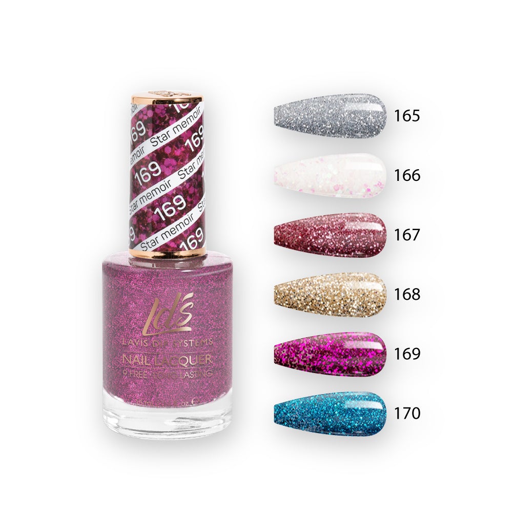 LDS Healthy Nail Lacquer  Set (6 colors) : 165 to 170