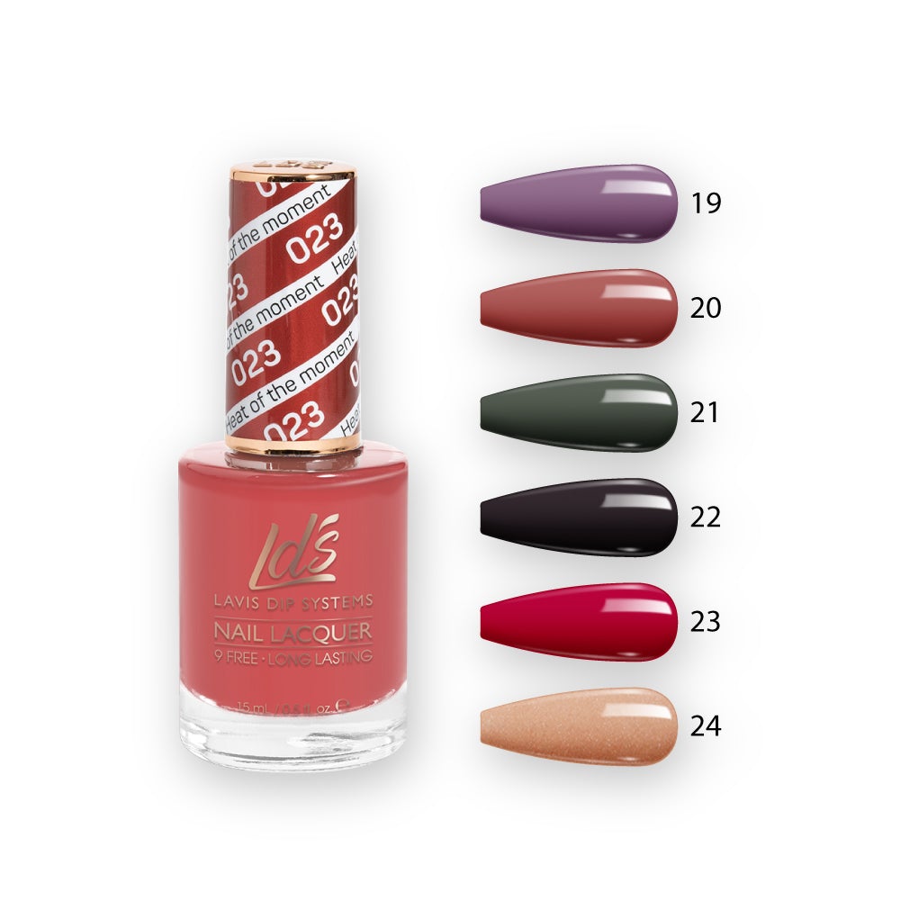 LDS Healthy Nail Lacquer  Set (6 colors) : 19 to 24