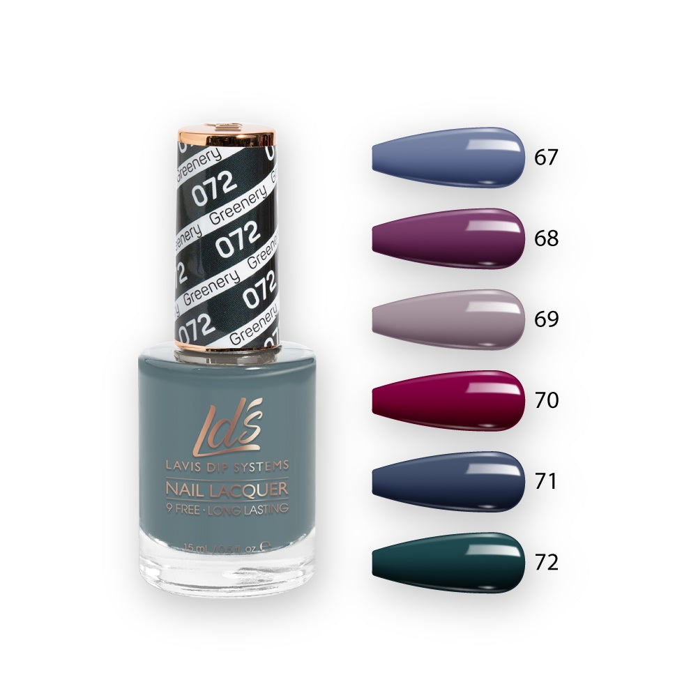 LDS Healthy Nail Lacquer  Set (6 colors) : 67 to 72