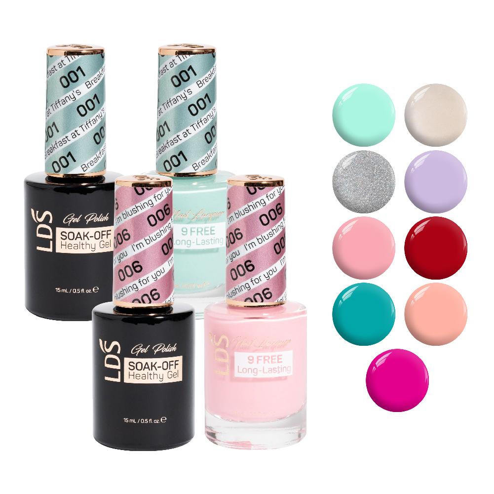 LDS Gel Lacquer Spring Collection: 01, 02, 03, 04, 06, 23, 27, 82, 87