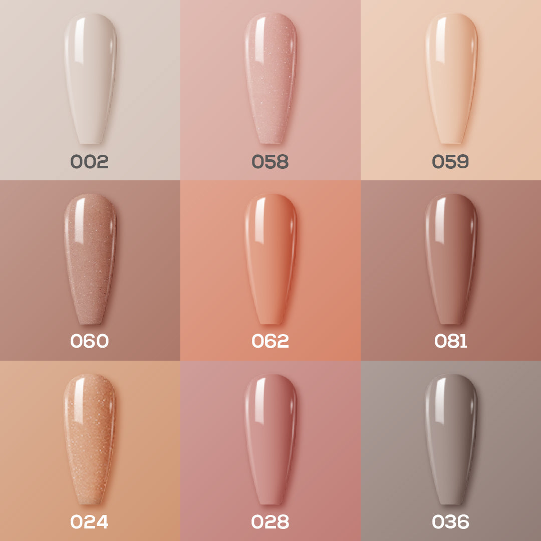 9 LDS Holiday Healthy Gel Nail Polish Collection - MUSEUM MUSE - 002; 024; 028; 036; 058; 059; 060; 062; 081