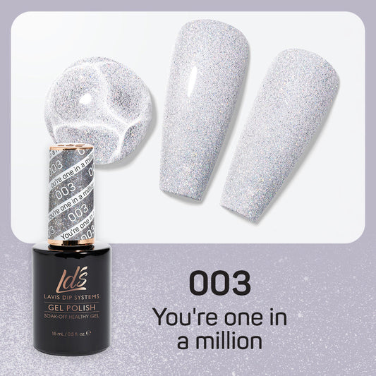 LDS 003 You're One In A Million - LDS Healthy Gel Polish 0.5oz