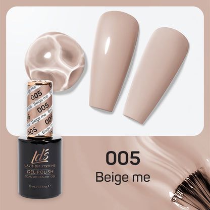 LDS 005 Beige Me - LDS Healthy Gel Polish 0.5oz