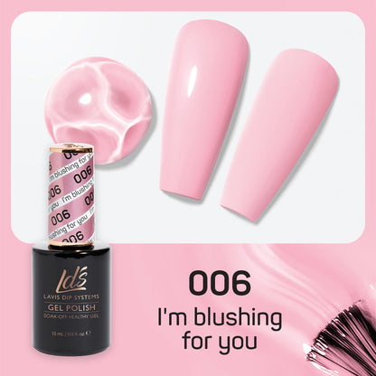 LDS 006 I'm Blushing For You - LDS Healthy Gel Polish 0.5oz