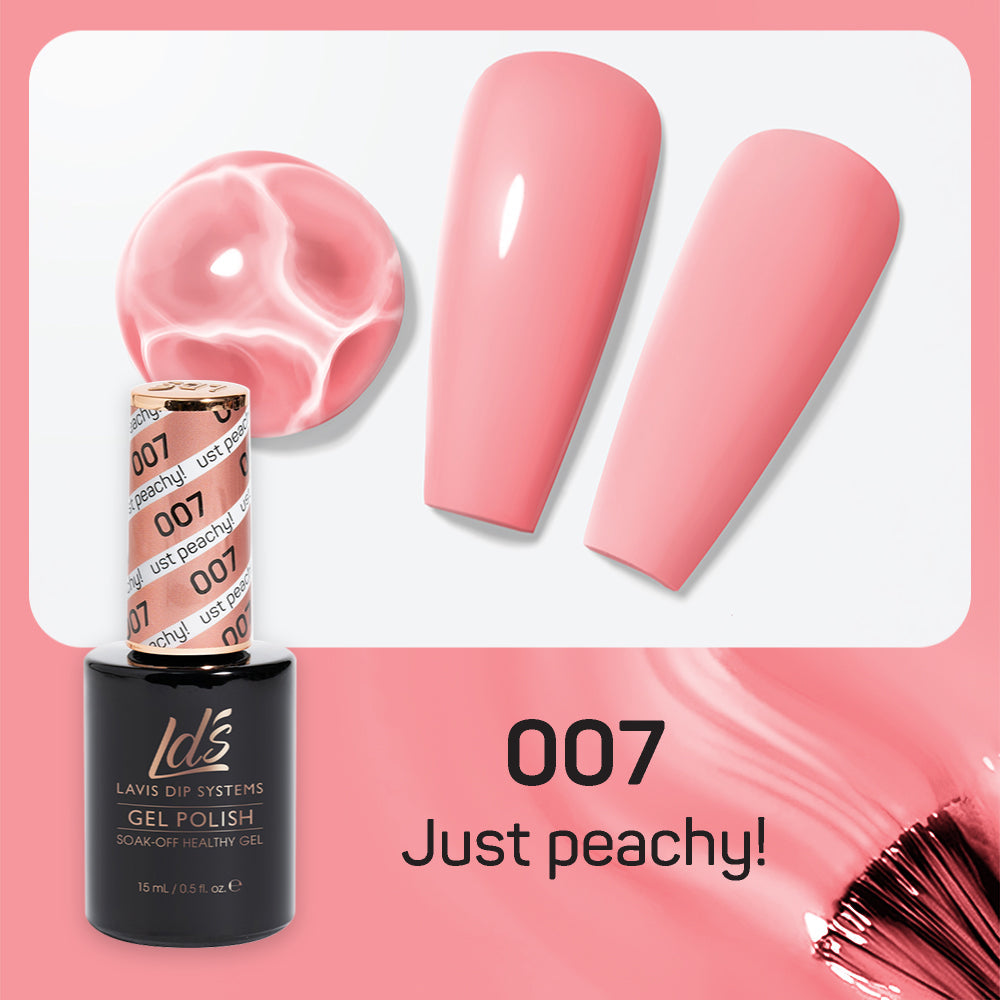 LDS 007 Just Peachy - LDS Healthy Gel Polish 0.5oz