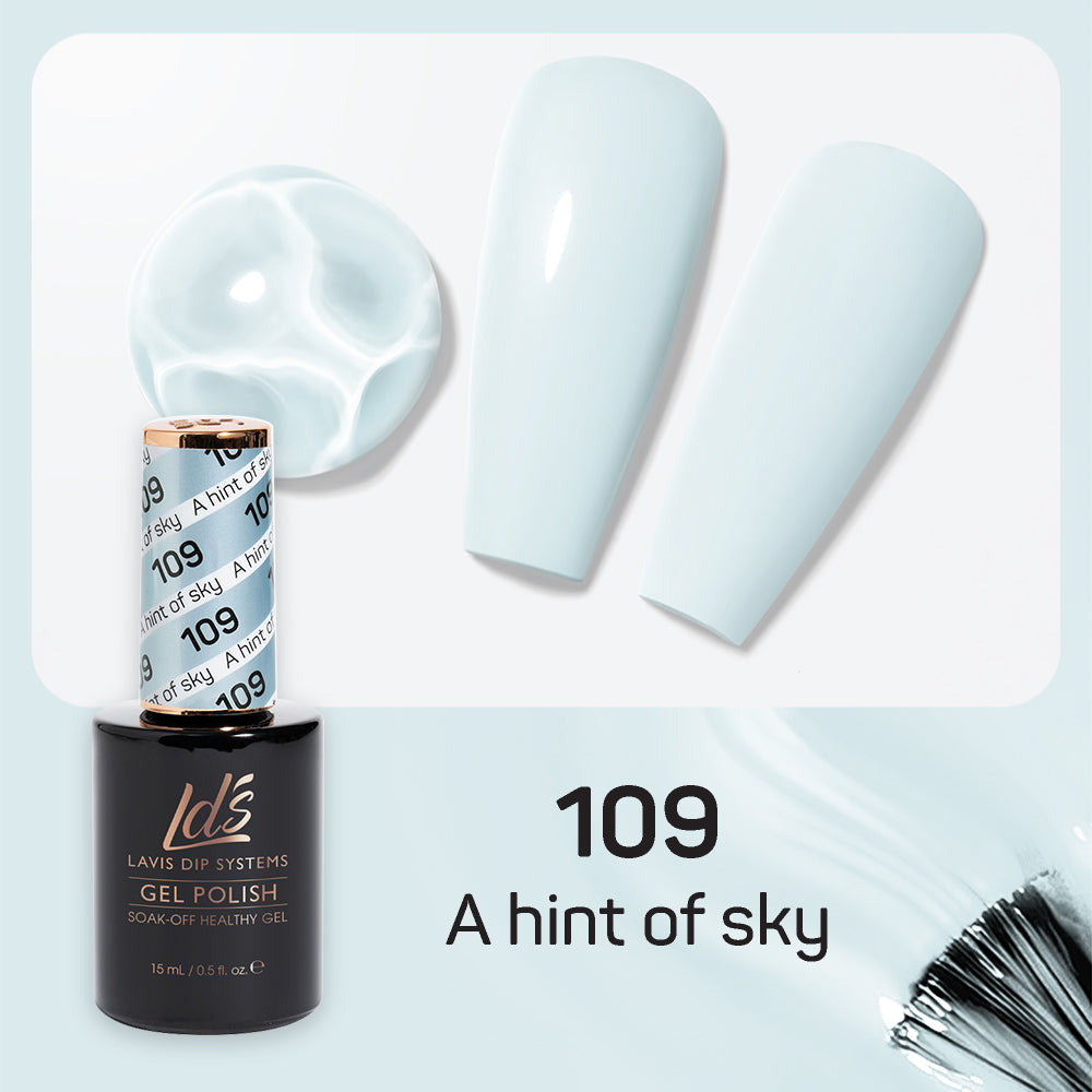 LDS 109 A Hint Of Sky - LDS Healthy Gel Polish 0.5oz