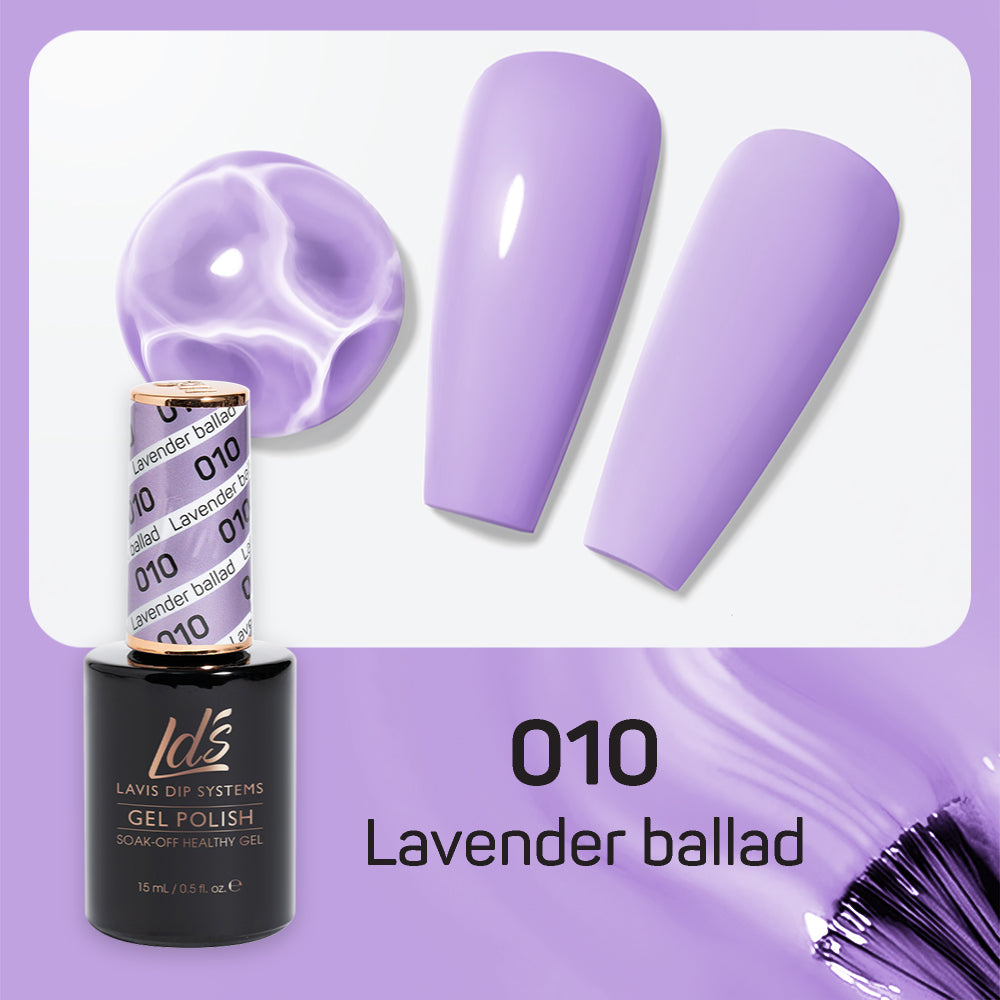 LDS 010 Lavender Ballad - LDS Healthy Gel Polish 0.5oz
