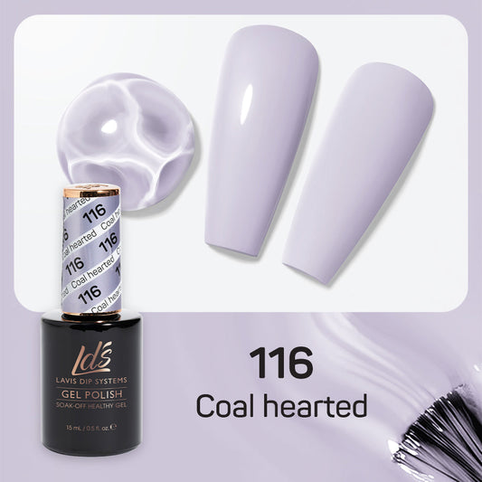 LDS 116 Coal Hearted - LDS Healthy Gel Polish 0.5oz