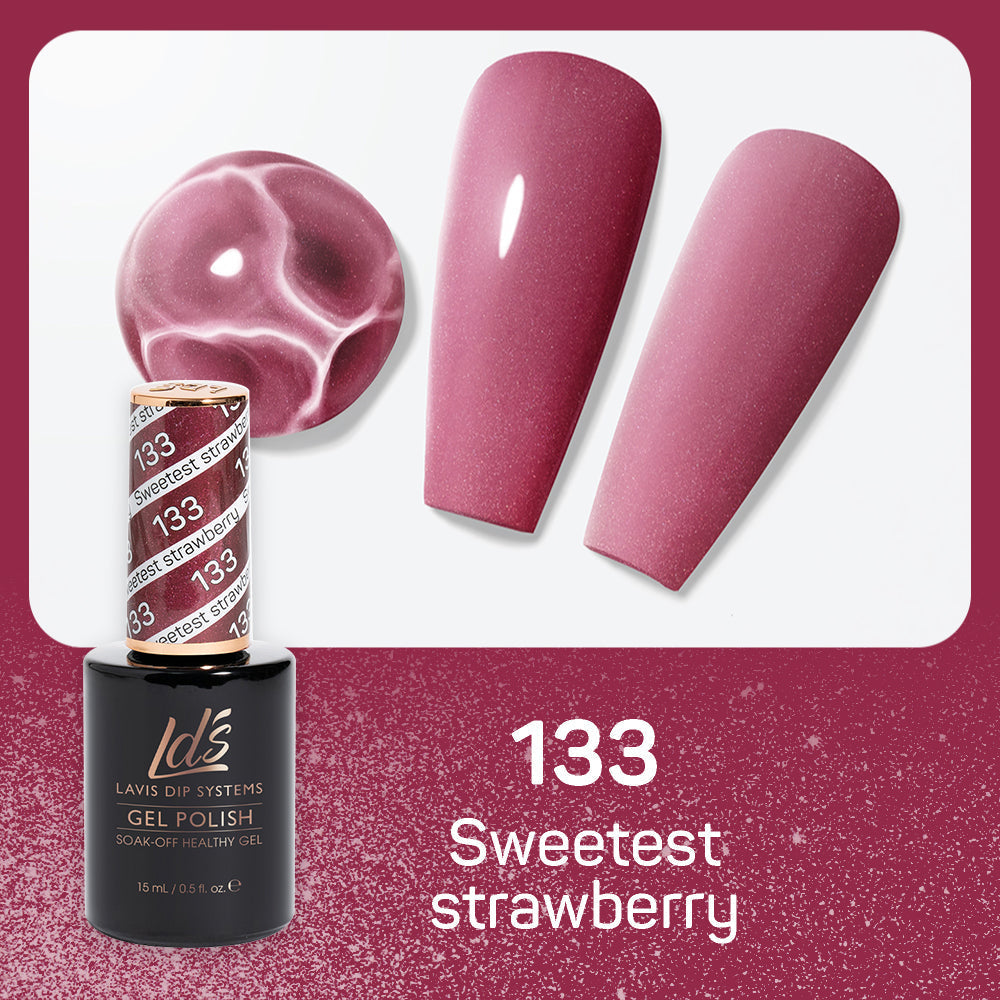 LDS 133 Sweetest Straberry - LDS Healthy Gel Polish 0.5oz