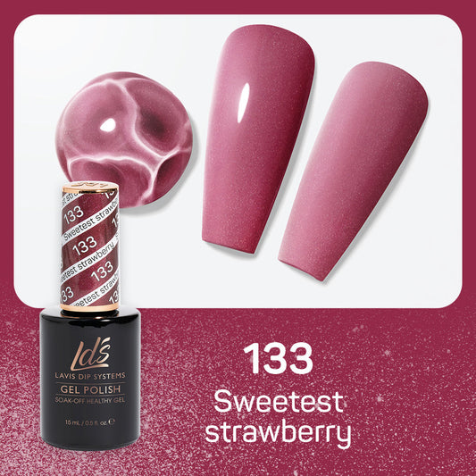 LDS 133 Sweetest Straberry - LDS Healthy Gel Polish 0.5oz