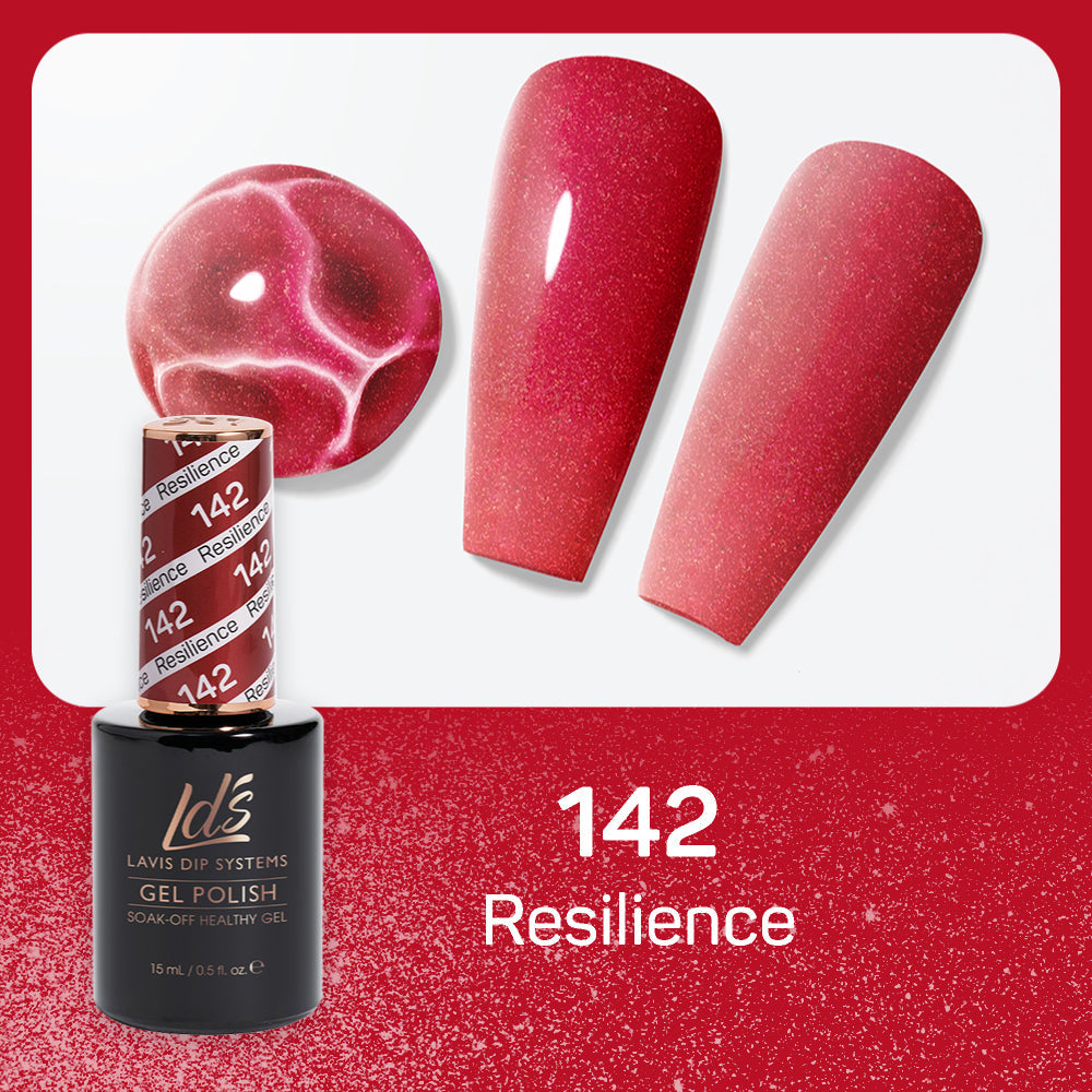LDS 142 Resilience - LDS Healthy Gel Polish & Matching Nail Lacquer Duo Set - 0.5oz