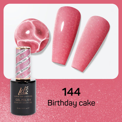 LDS 144 Birthday Cake - LDS Healthy Gel Polish 0.5oz