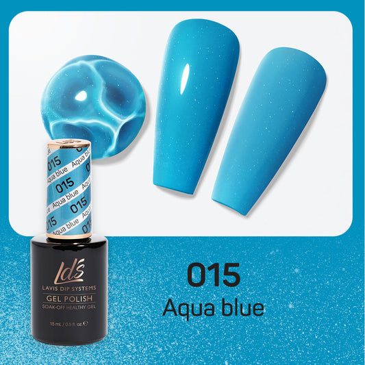 LDS 015 Aqua Blue - LDS Healthy Gel Polish 0.5oz