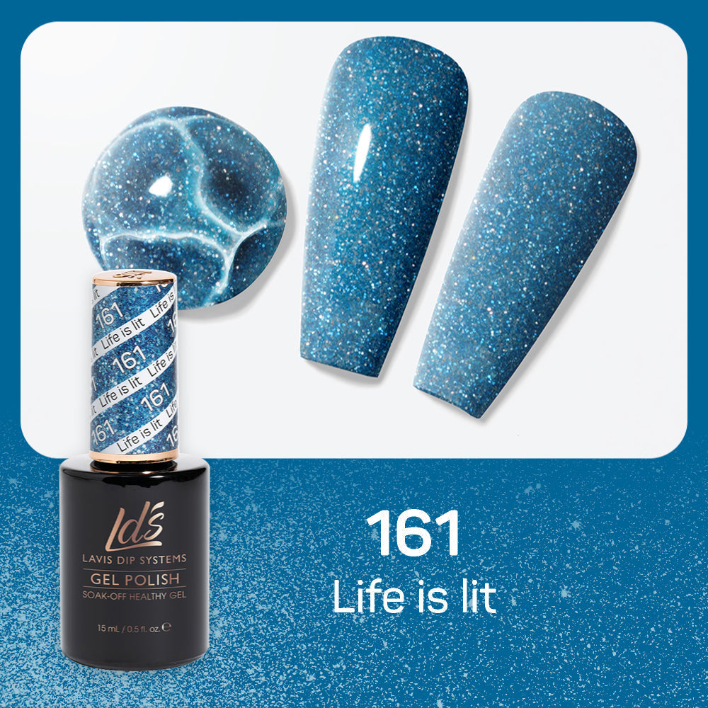 LDS 161 Life Is Lit - LDS Healthy Gel Polish 0.5oz