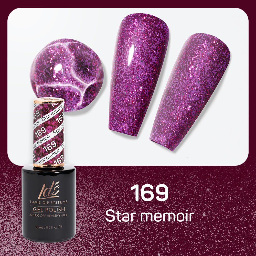 LDS 169 Star Memoir - LDS Healthy Gel Polish & Matching Nail Lacquer Duo Set - 0.5oz