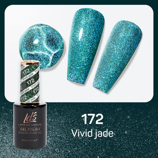 LDS 172 Vivid Jade - LDS Healthy Gel Polish 0.5oz
