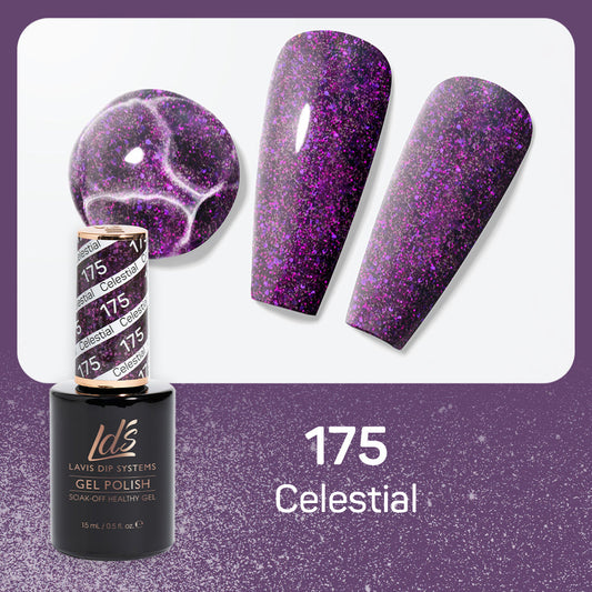 LDS 175 Celestial - LDS Healthy Gel Polish & Matching Nail Lacquer Duo Set - 0.5oz