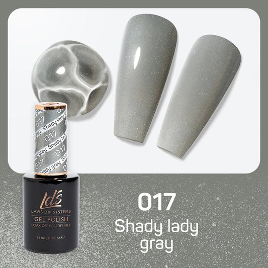 LDS 017 Shady Lady Gray - LDS Healthy Gel Polish 0.5oz