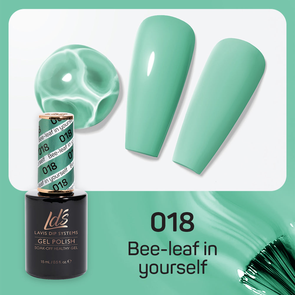 LDS 018 Bee-Leaf In Yourself - LDS Healthy Gel Polish 0.5oz