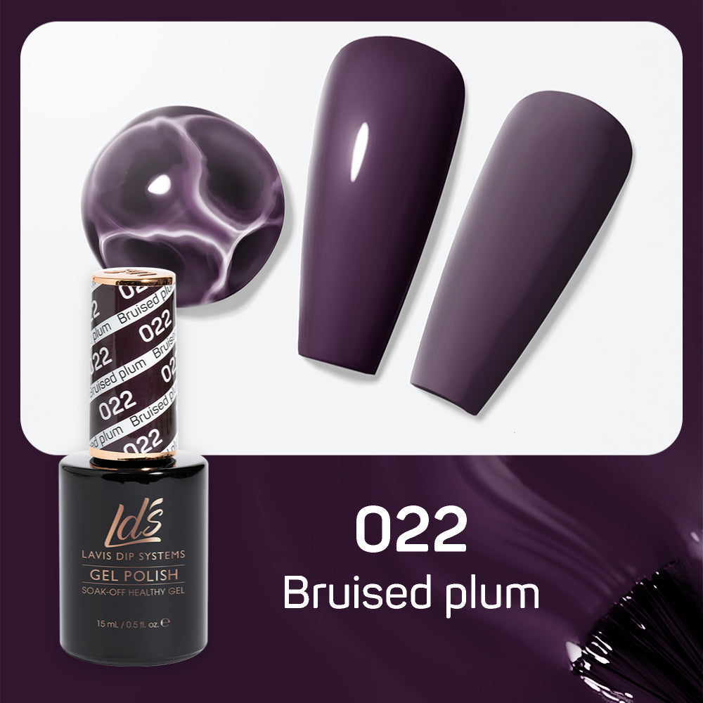 LDS 022 Bruised Plum - LDS Healthy Gel Polish 0.5oz