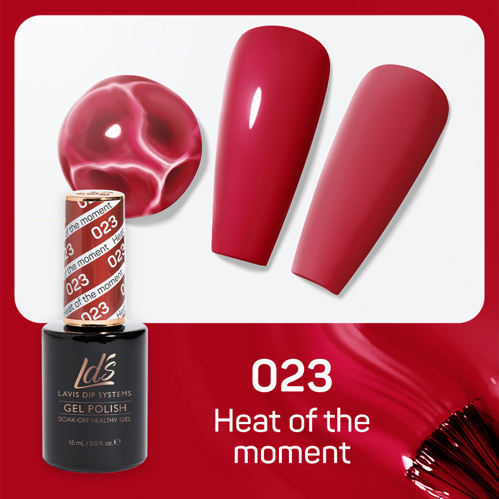 LDS 023 Heat Of The Moment - LDS Healthy Gel Polish 0.5oz